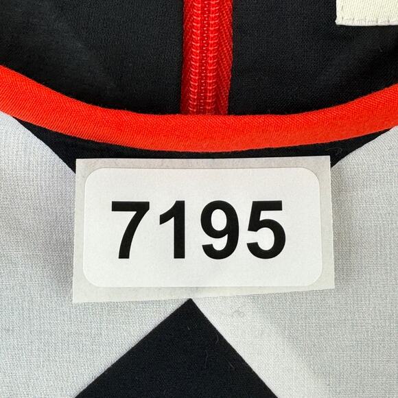 Kate Spade New York Black Red Geo Babydoll Belted Sleeveless Dress  Size XS - Picture 16 of 16